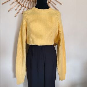 St. John's Bay Sunny Yellow Crew Neck Sweater